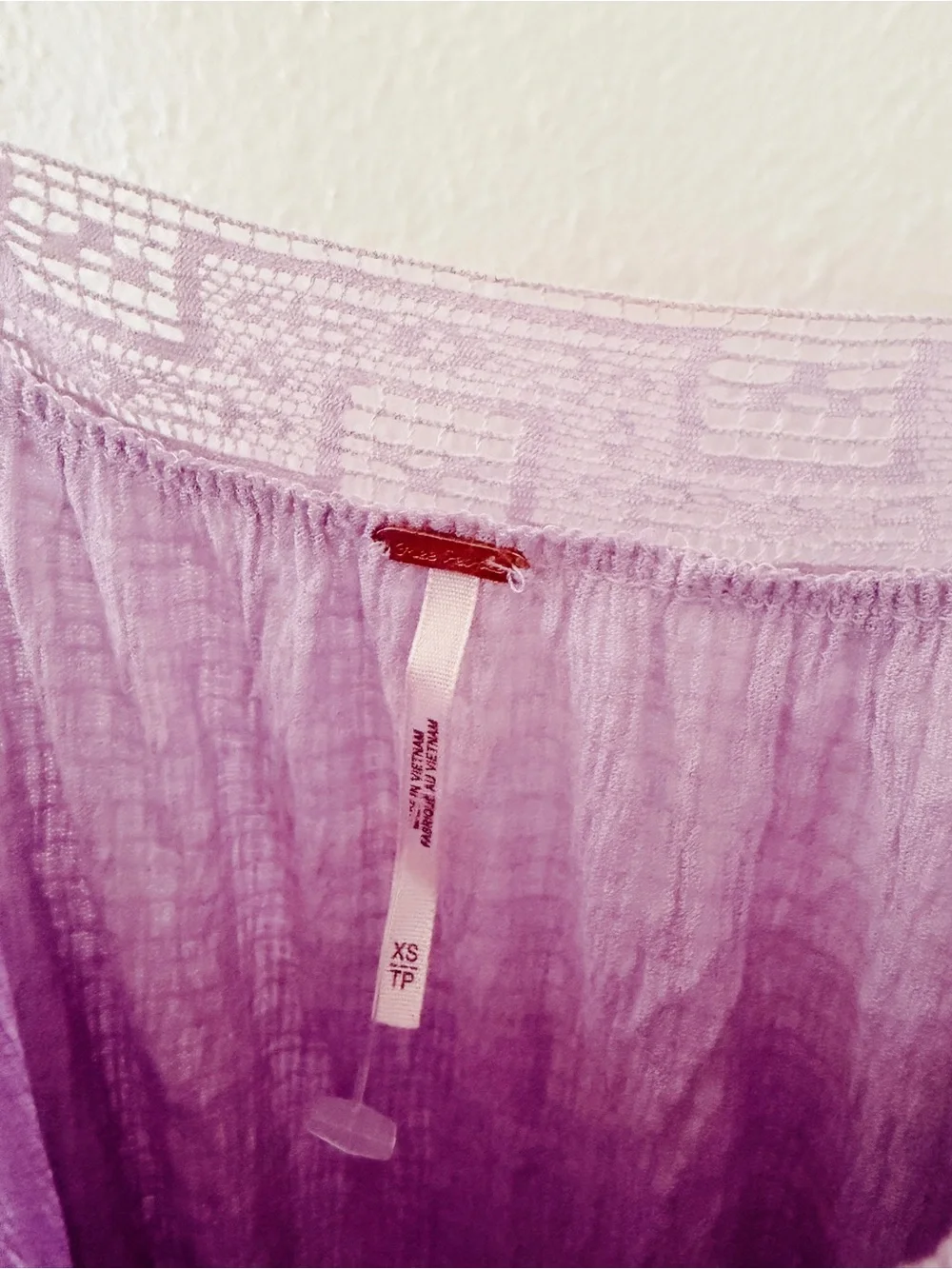 NWT Free People Sweet Thing Tunic Mini Dress - Lilac Purple